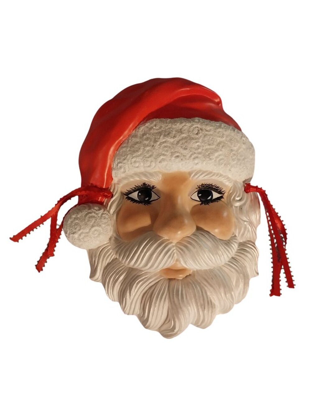 Vintage Ceramic Christmas Classic Santa Claus Wall Hanging Mask